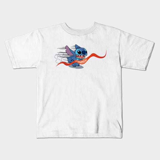 run stitch Kids T-Shirt by Rohman1610